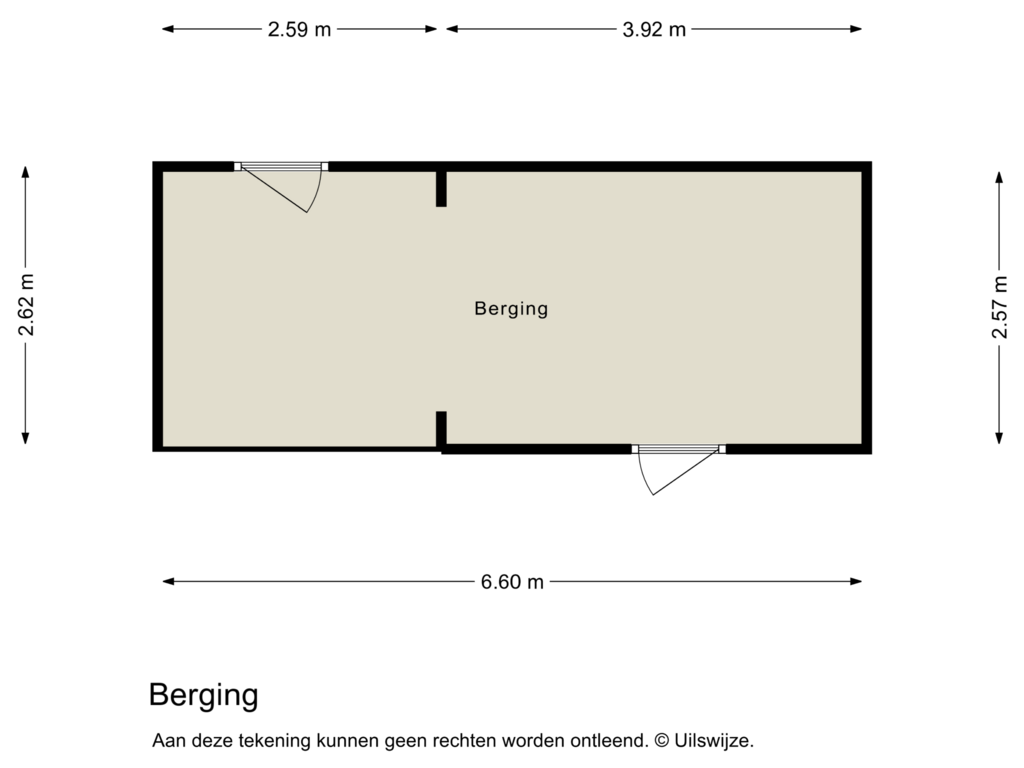 Bekijk plattegrond van Berging van Vinkenslag 17