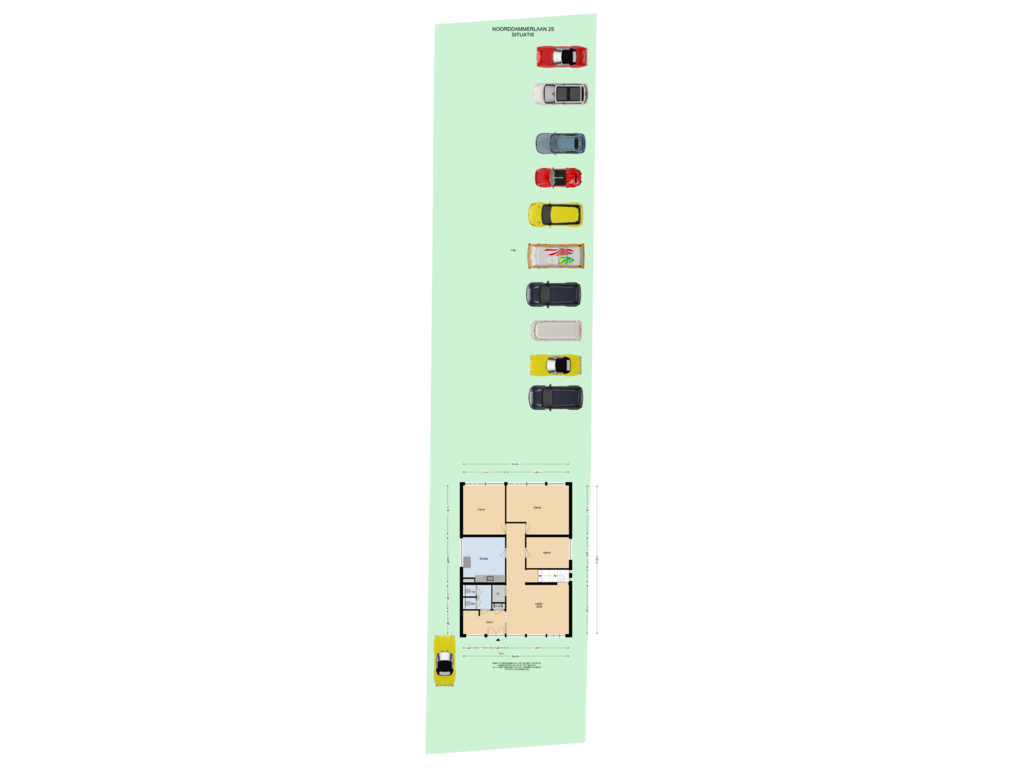 View floorplan of Situatie of Noorddammerlaan 29