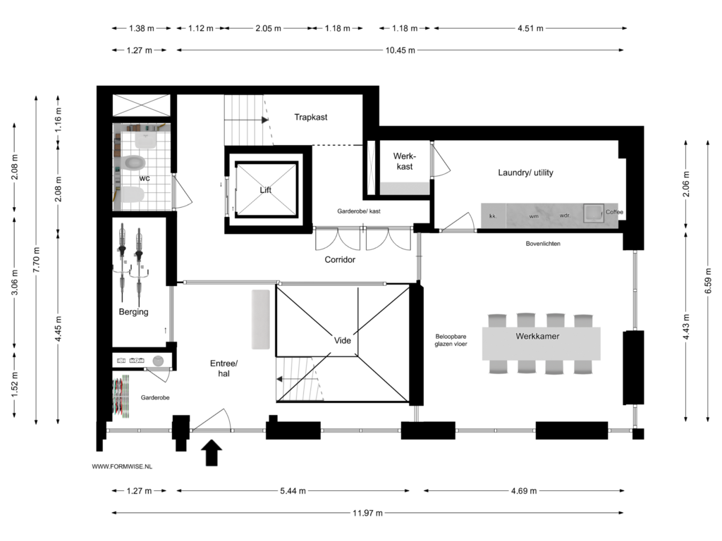 View floorplan of BEGANE GROND of Raphaëlplein 39