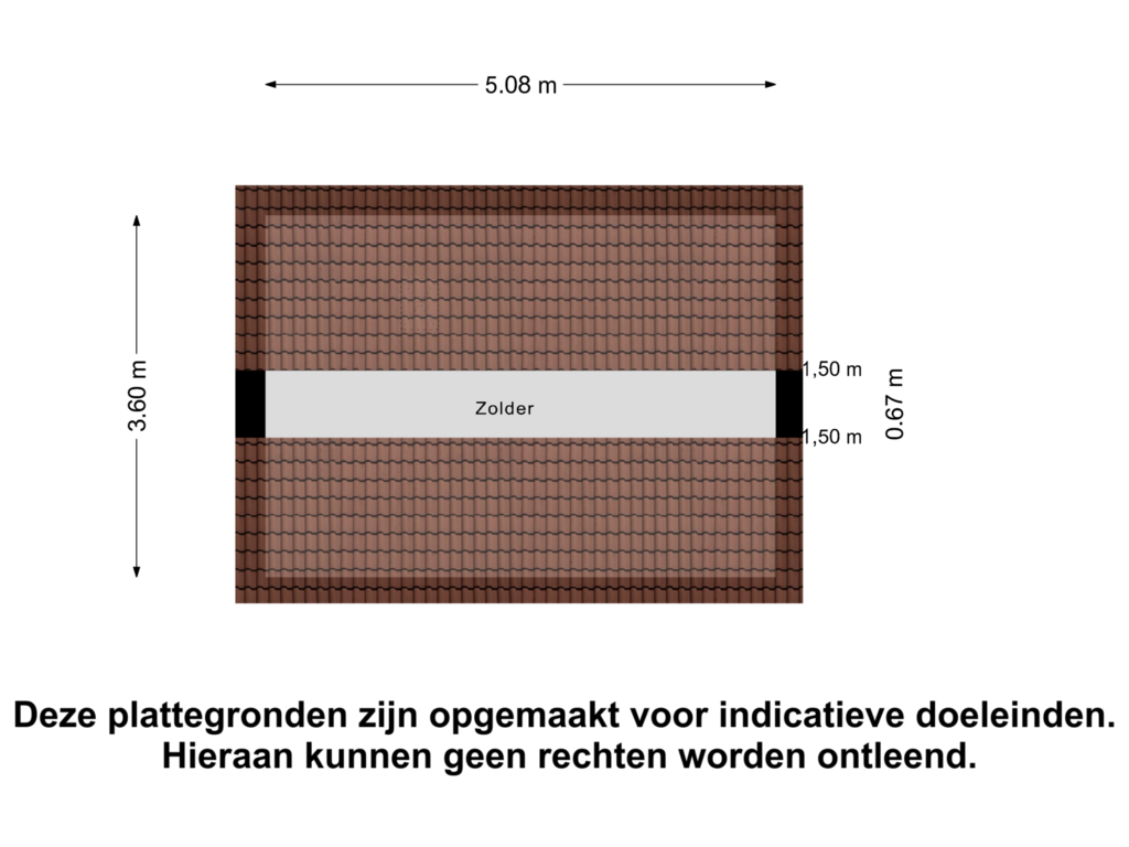 View floorplan of Zolder of Nieuwstraat 3