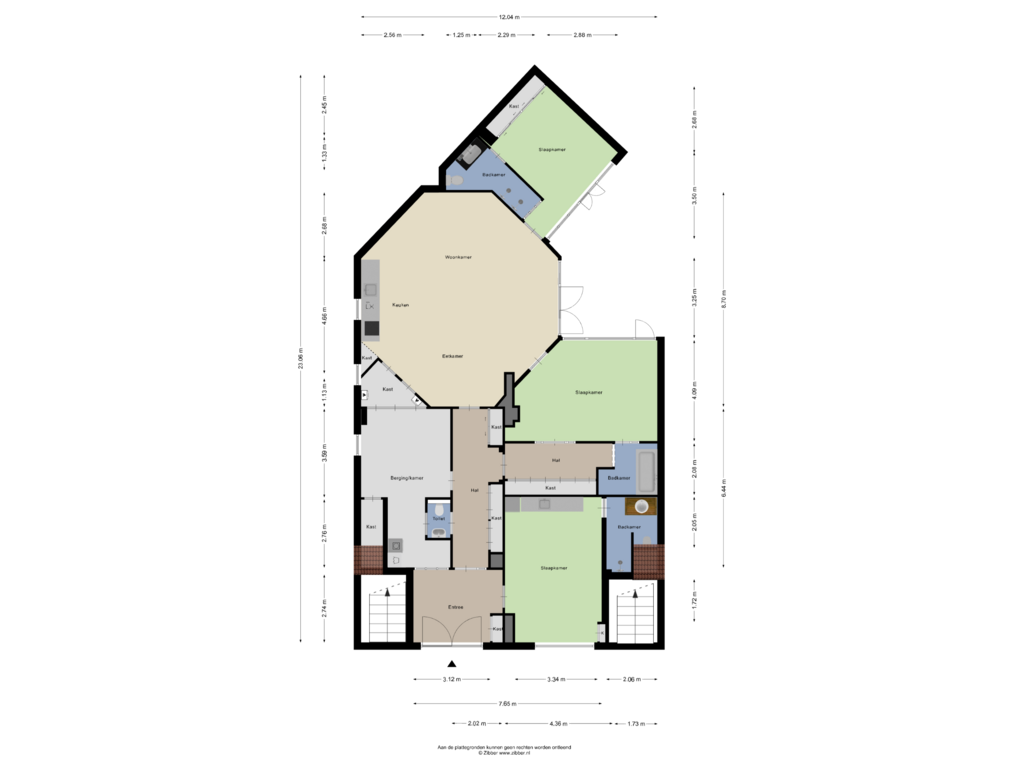 Bekijk plattegrond van Appartement van Nicolaas van der Laanstraat 27-ZW