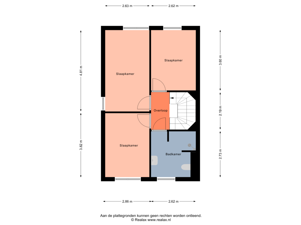 View floorplan of Verdieping 1 of Hortensiastraat 10