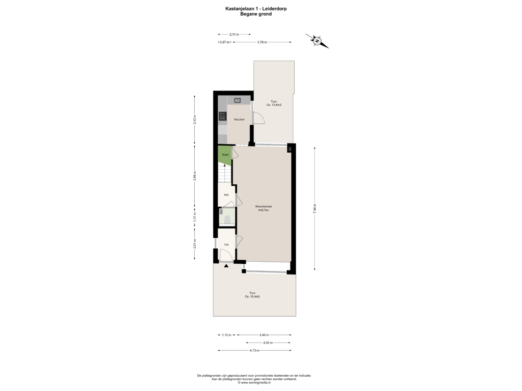 Bekijk plattegrond van Begane_grond van Kastanjelaan 1