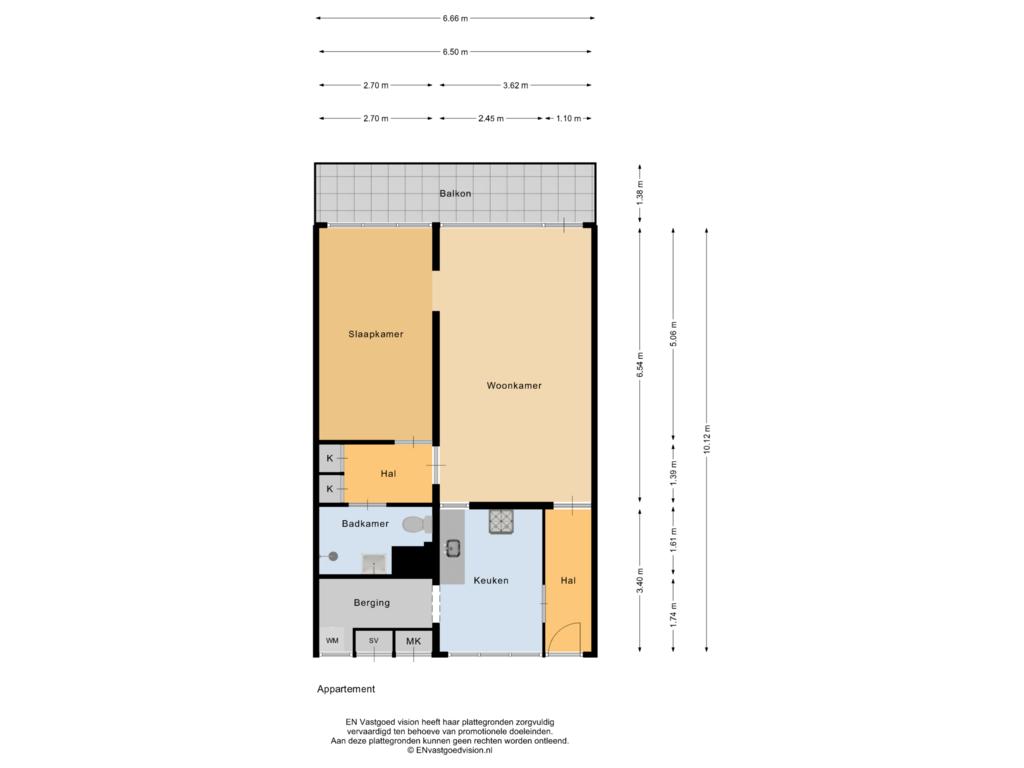 Bekijk plattegrond van Appartement van Hogevecht 108