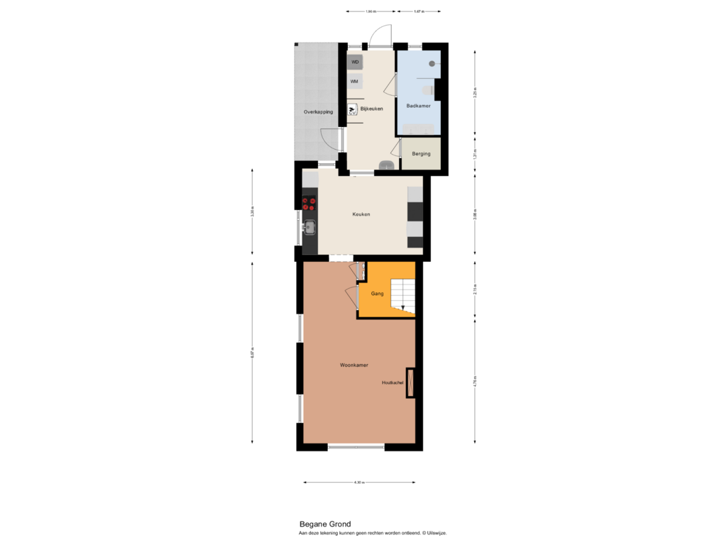 Bekijk plattegrond van Begane Grond van Berkenlaan 3