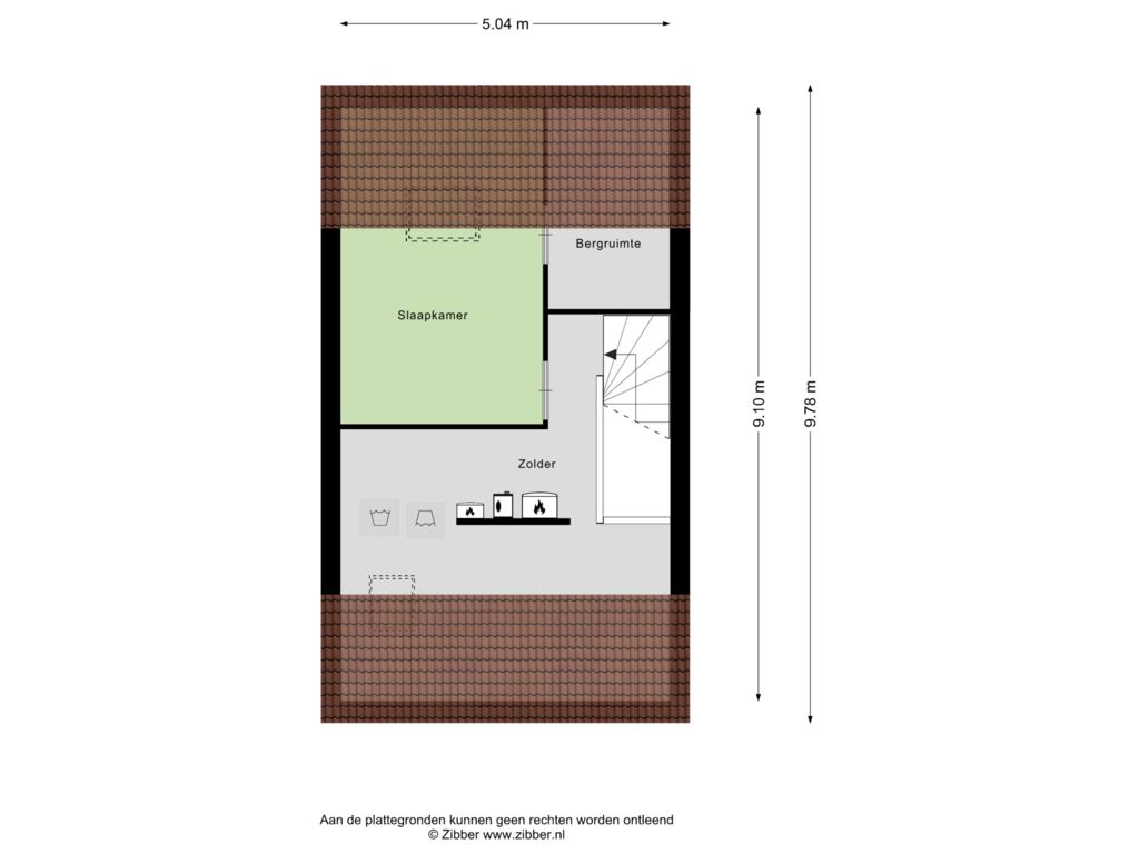 Bekijk plattegrond van Tweede verdieping van Kleermakersgilde 83