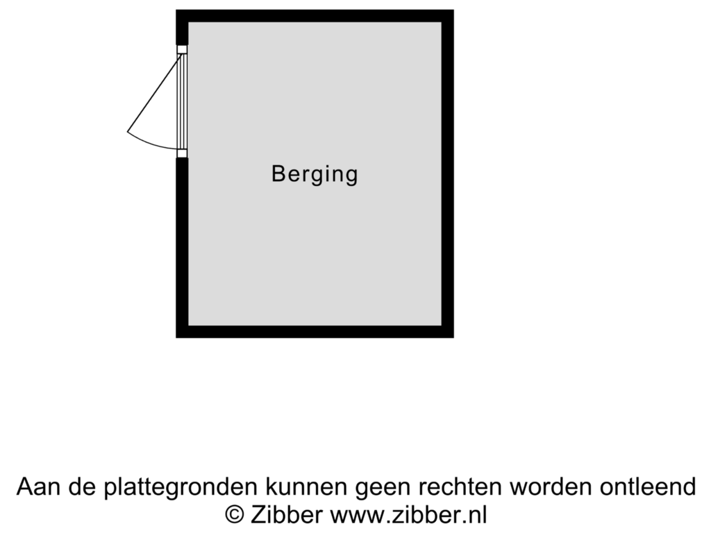 Bekijk plattegrond van Berging van Kleermakersgilde 83