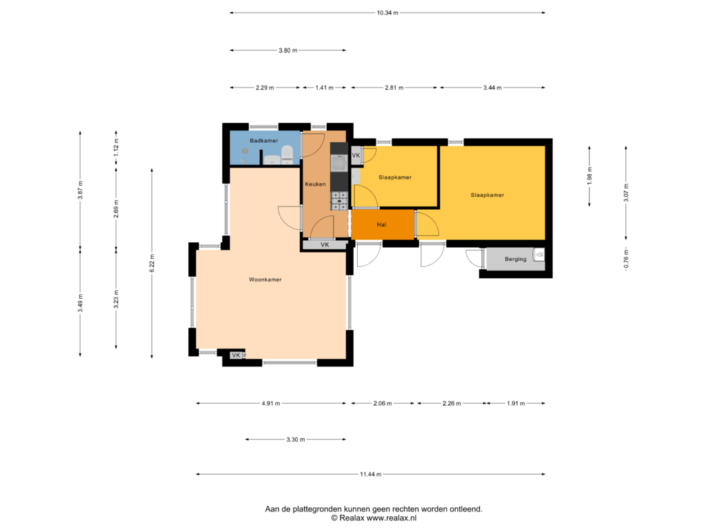 Bekijk plattegrond van Begane grond van Gasselterstraat 7-029