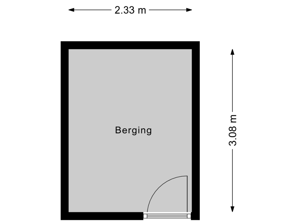 Bekijk plattegrond van Berging van Raamveld 51