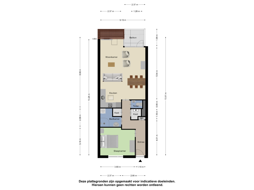 Bekijk plattegrond van Appartement van Hogepad 57