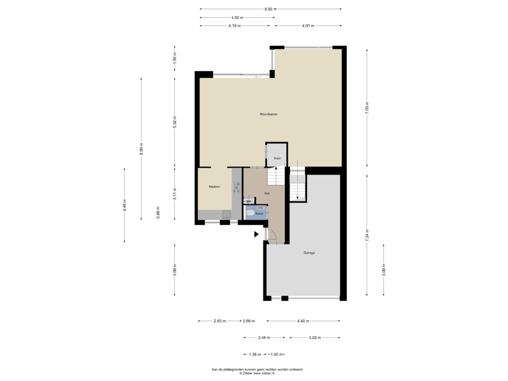 Bekijk plattegrond van Begane Grond van Valkenkamp 680