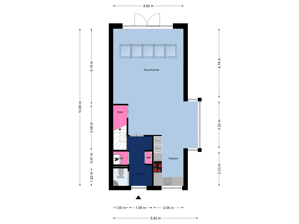 Bekijk plattegrond van Begane grond van Steenuil 1