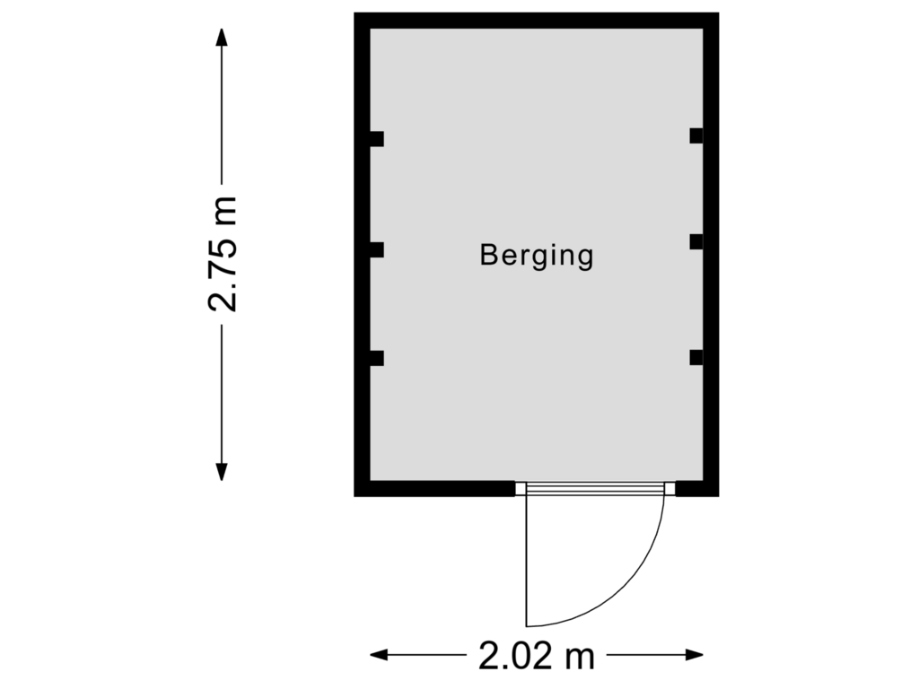 Bekijk plattegrond van Berging van Steenuil 1