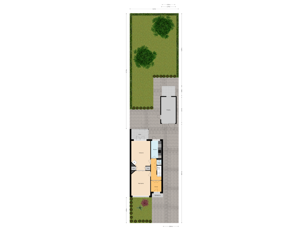 Bekijk plattegrond van Situatie van Leidseweg 188