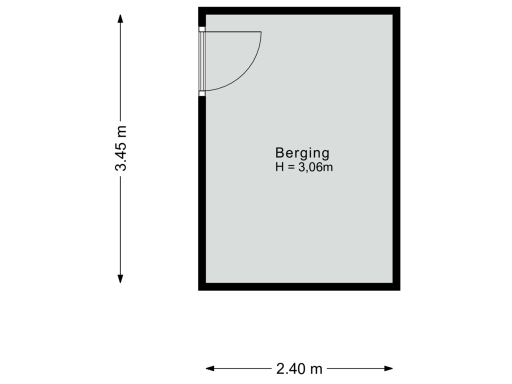 Bekijk plattegrond van Berging van Abdijtuinen 162