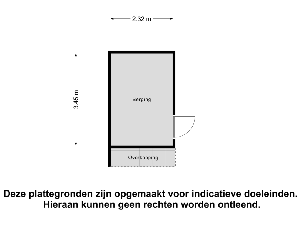 Bekijk plattegrond van Berging van Blaakse Wetering 87