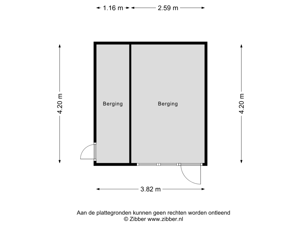 Bekijk plattegrond van Berging van Riegheide 9