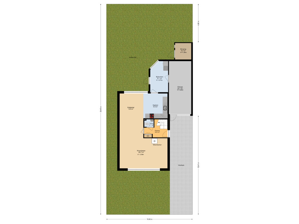 Bekijk plattegrond van Situatie van Aggemastate 93