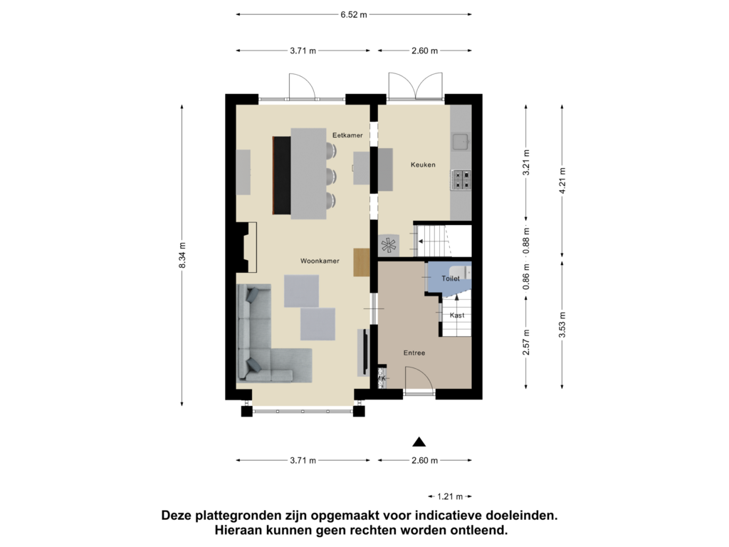 Bekijk plattegrond van Begane Grond van Bouwlingstraat 38