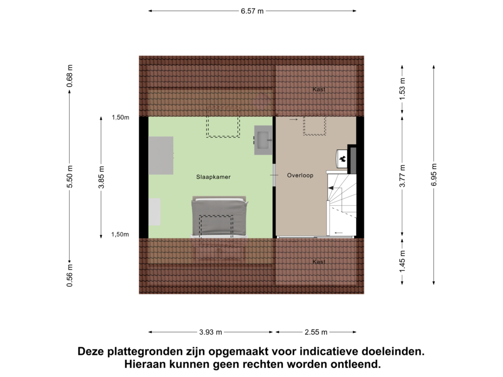 Bekijk plattegrond van Tweede Verdieping van Bouwlingstraat 38