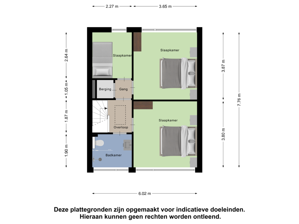 Bekijk plattegrond van Eerste Verdieping van Jan Pietersz. Coenstraat 3