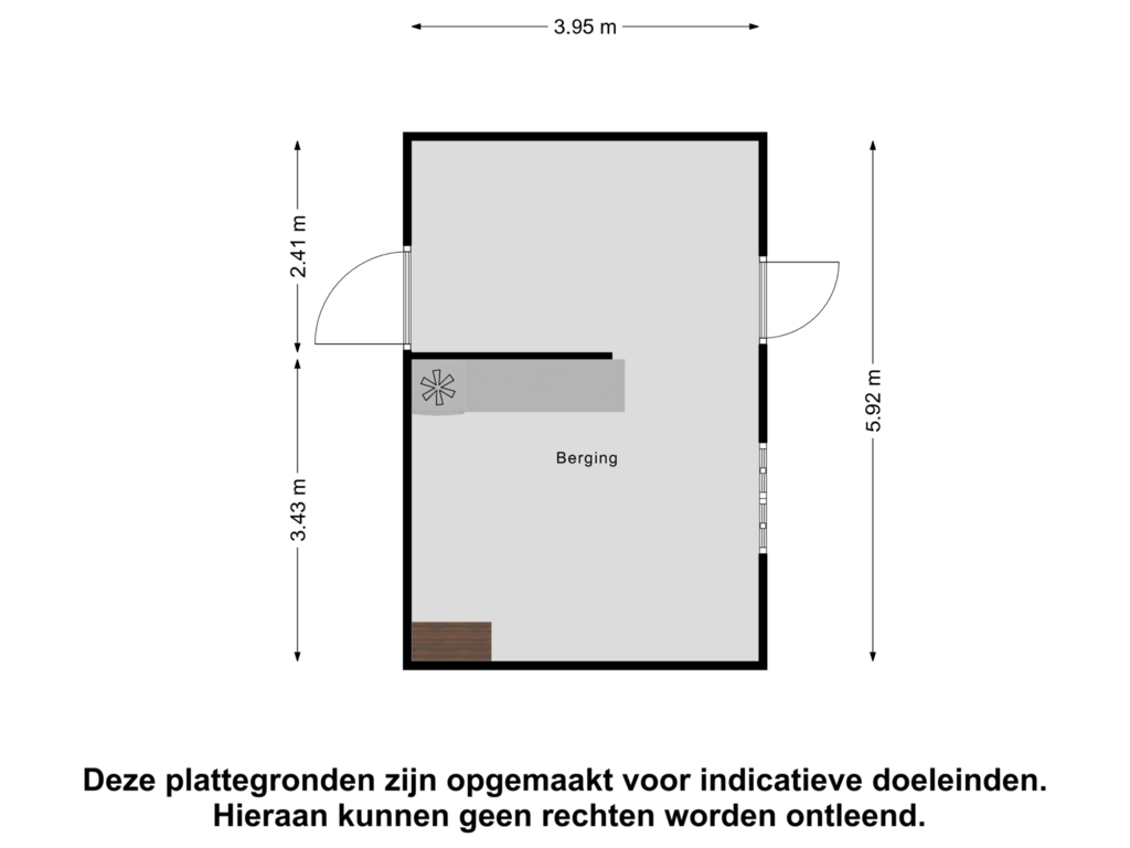 Bekijk plattegrond van Berging van Jan Pietersz. Coenstraat 3