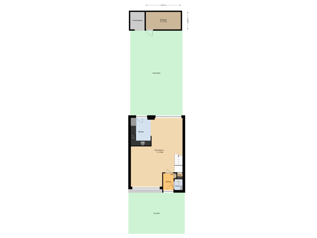 View floorplan of Situatie of Pijlstaartlaan 8