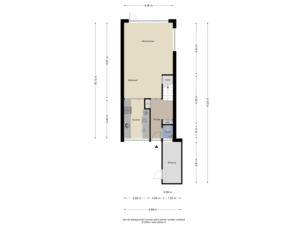 View floorplan of Begane grond of Boekweitstraat 13