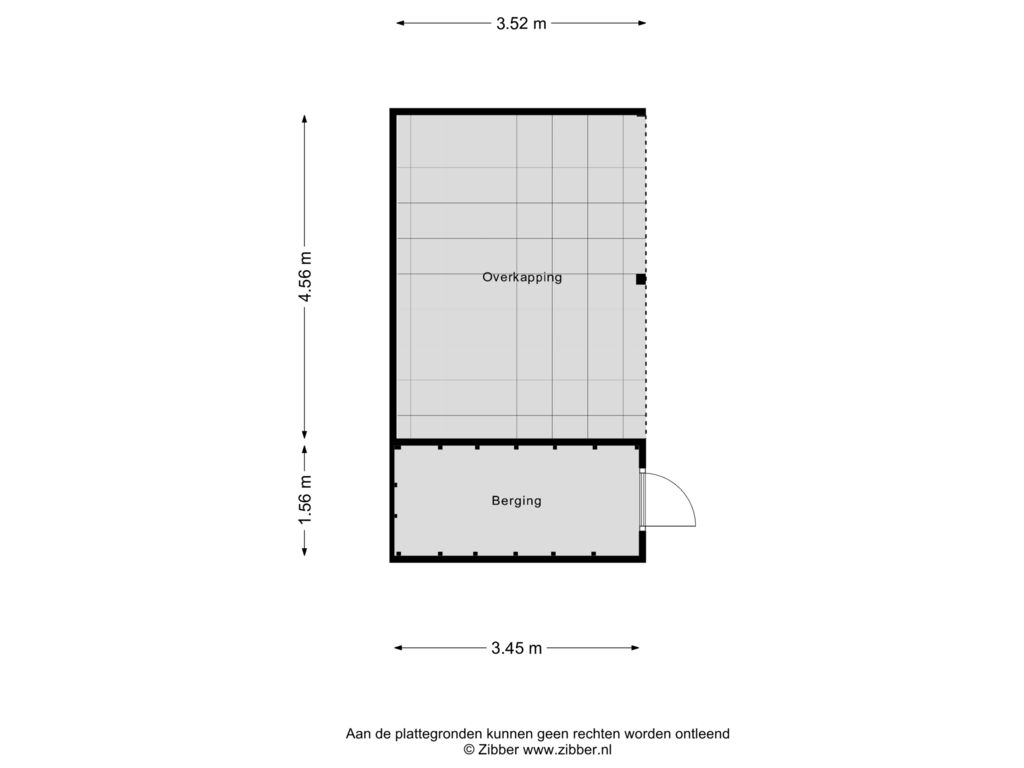 View floorplan of Berging of Boekweitstraat 13