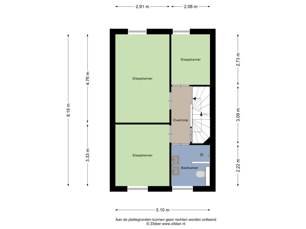 Bekijk plattegrond van Eerste verdieping van Bonifatiushof 12