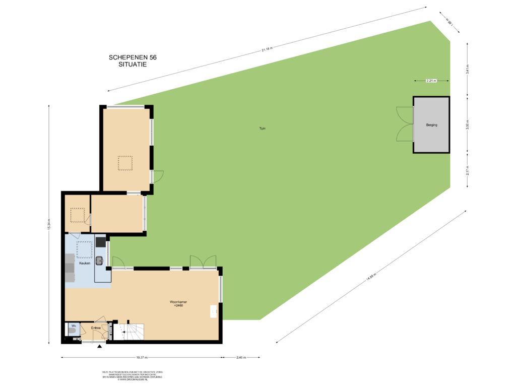 Bekijk plattegrond van Situatie van Schepenen 56