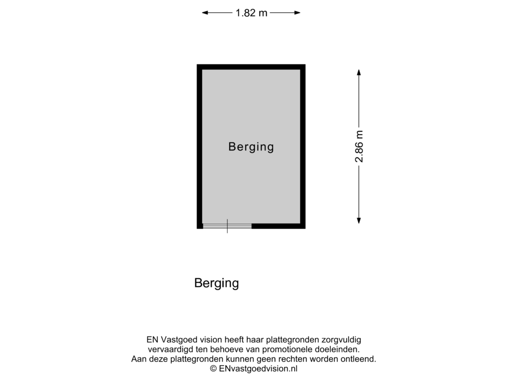 Bekijk plattegrond van Berging van Kruisweg 981-A