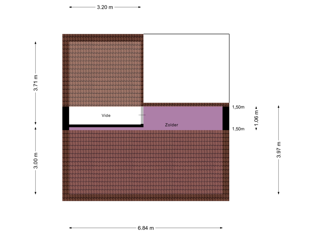 Bekijk plattegrond van Zolder van Kleine Immert 7