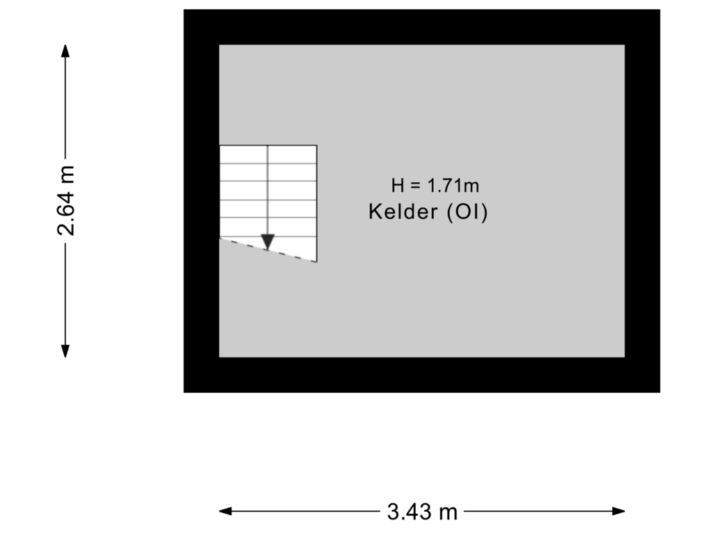 Bekijk plattegrond van Kelder van Terborgseweg 59