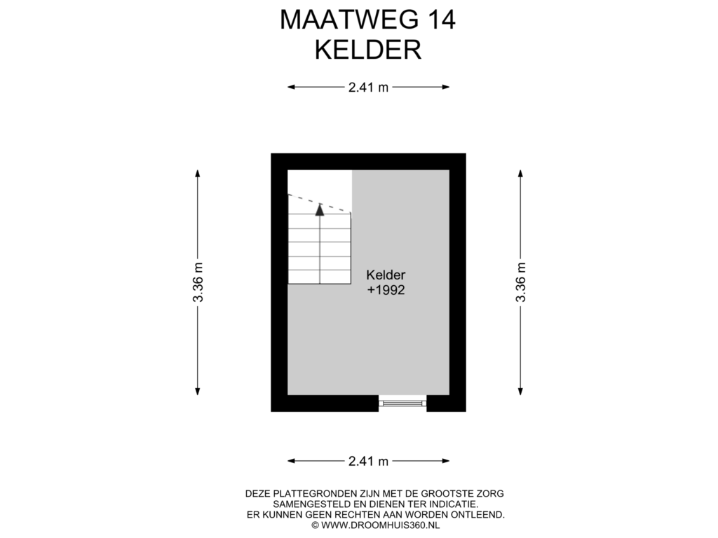 Bekijk plattegrond van Kelder van Maatweg 14