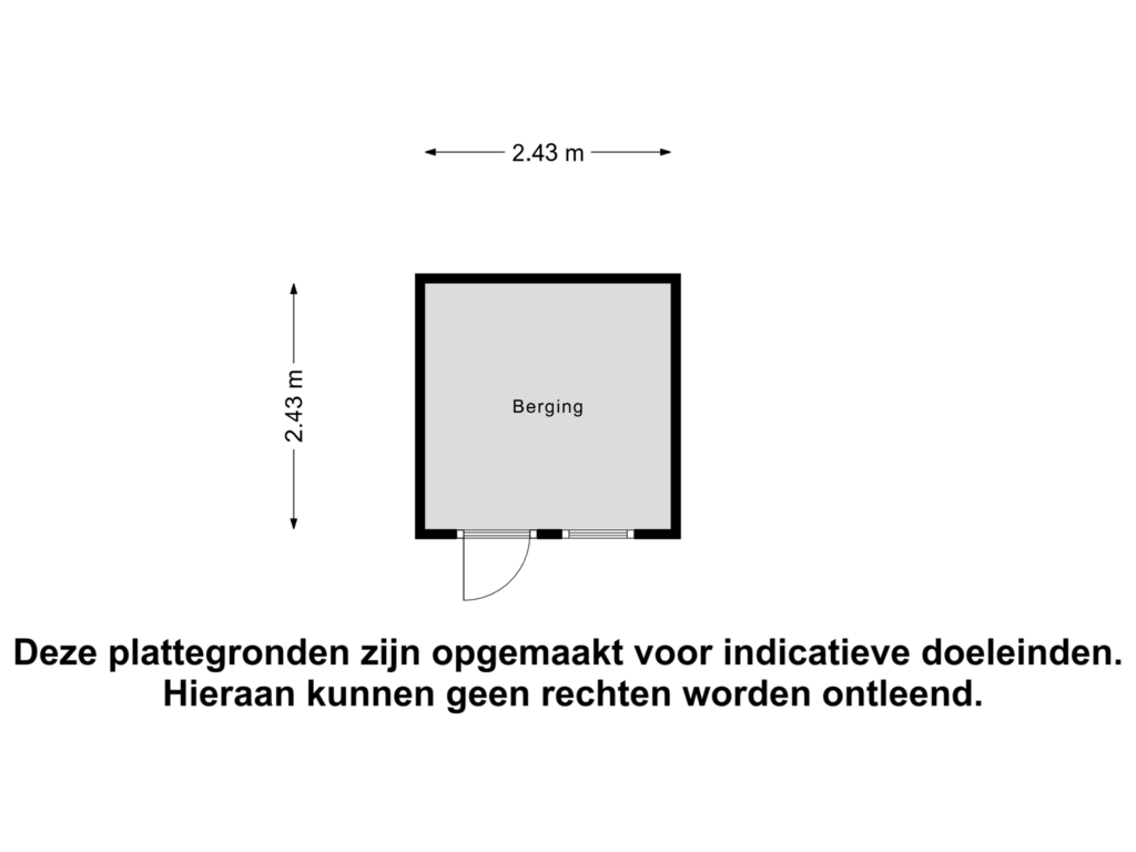 Bekijk plattegrond van Berging van Abel Tasmanlaan 17