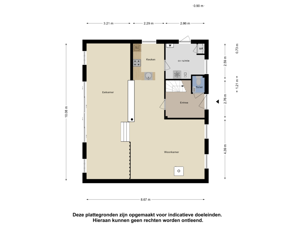 Bekijk plattegrond van Begane Grond van Beldert 5