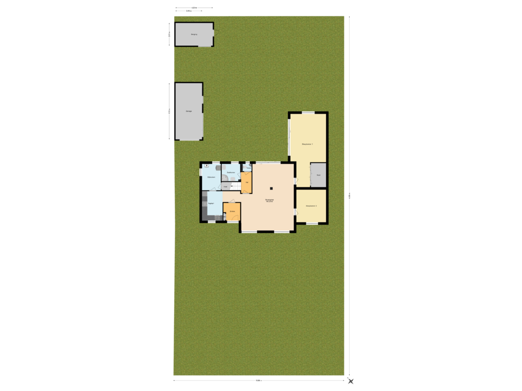 View floorplan of Situatie of Kruisweg 1191