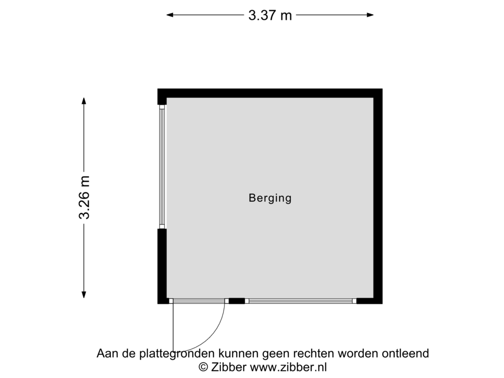 Bekijk plattegrond van Berging van Duvenee 3