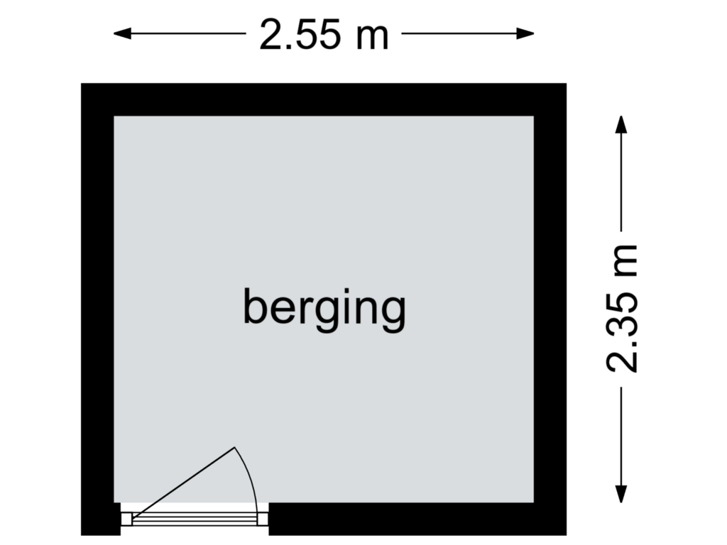 Bekijk plattegrond van berging van Blijdestein 66