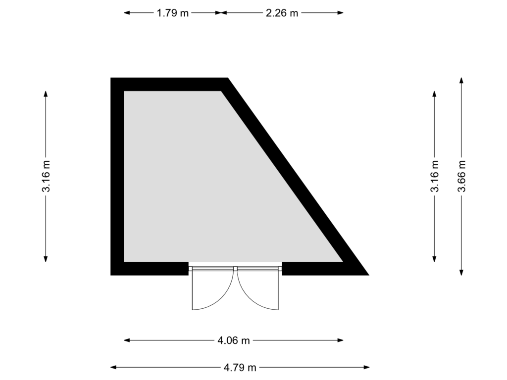 Bekijk plattegrond van Buitenberging van Kraal 68