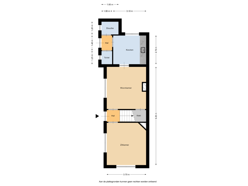 View floorplan of Begane grond of Garderenseweg 138