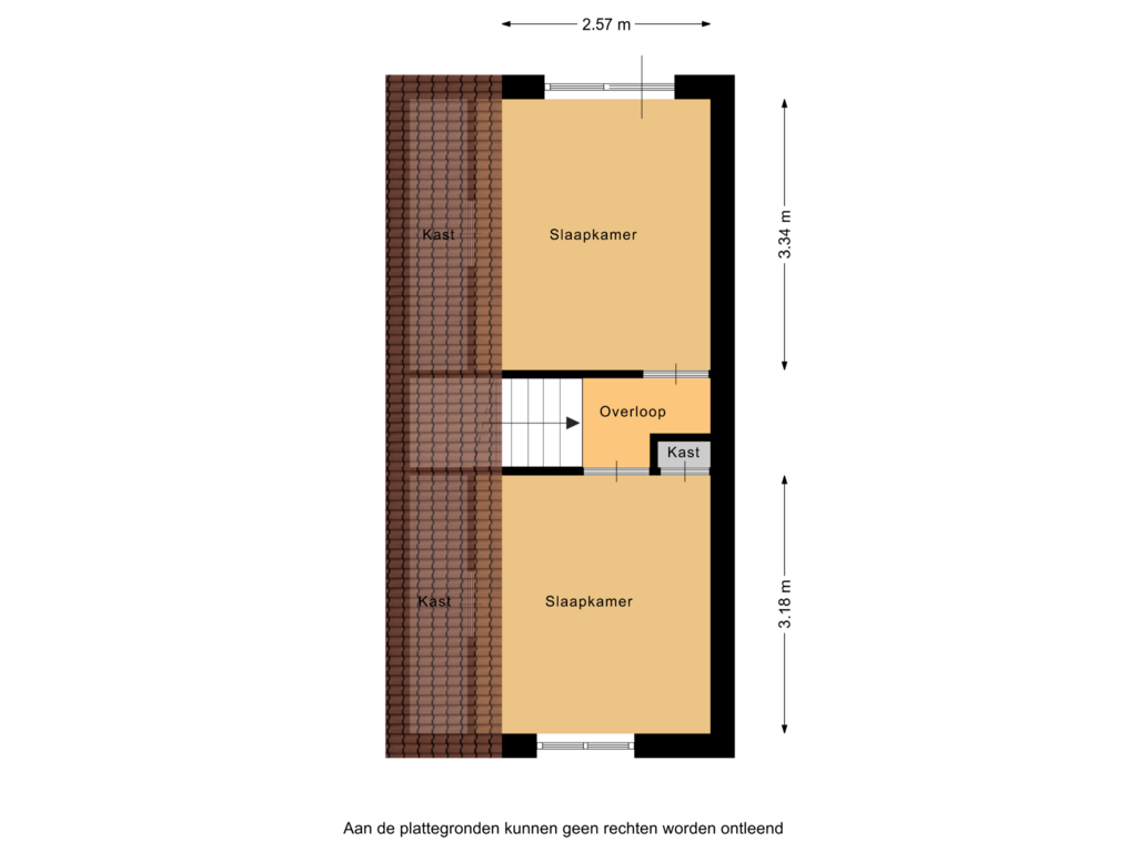 View floorplan of 1e verdieping of Garderenseweg 138