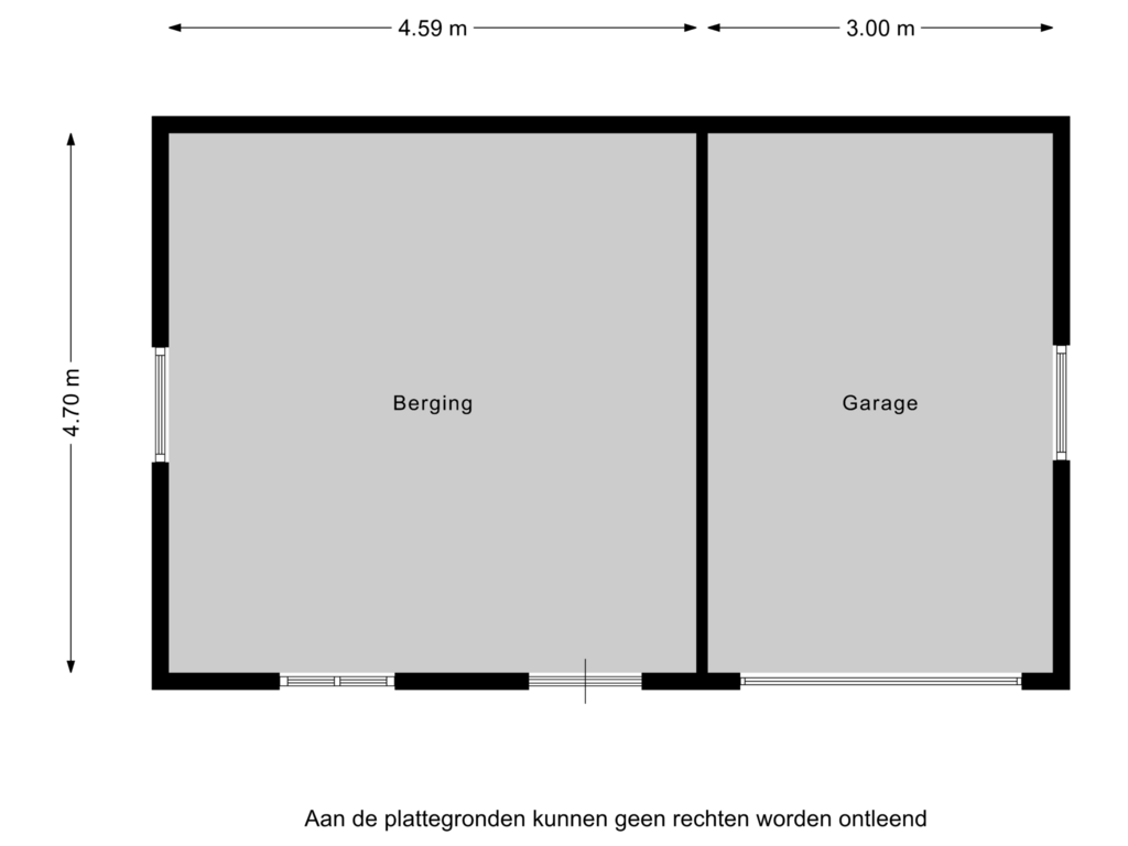 View floorplan of Berging/ Garage of Garderenseweg 138