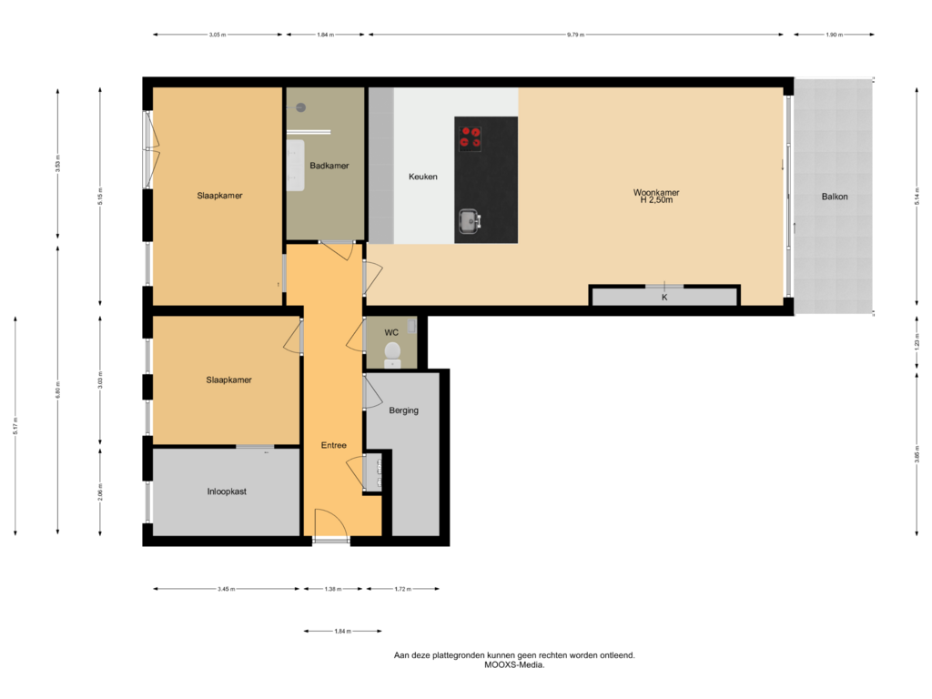 Bekijk plattegrond van Appartement van Binnenrotte 381