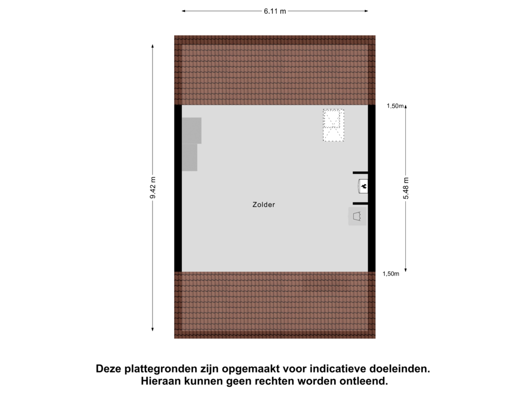 Bekijk plattegrond van Zolder van Smidshof 2