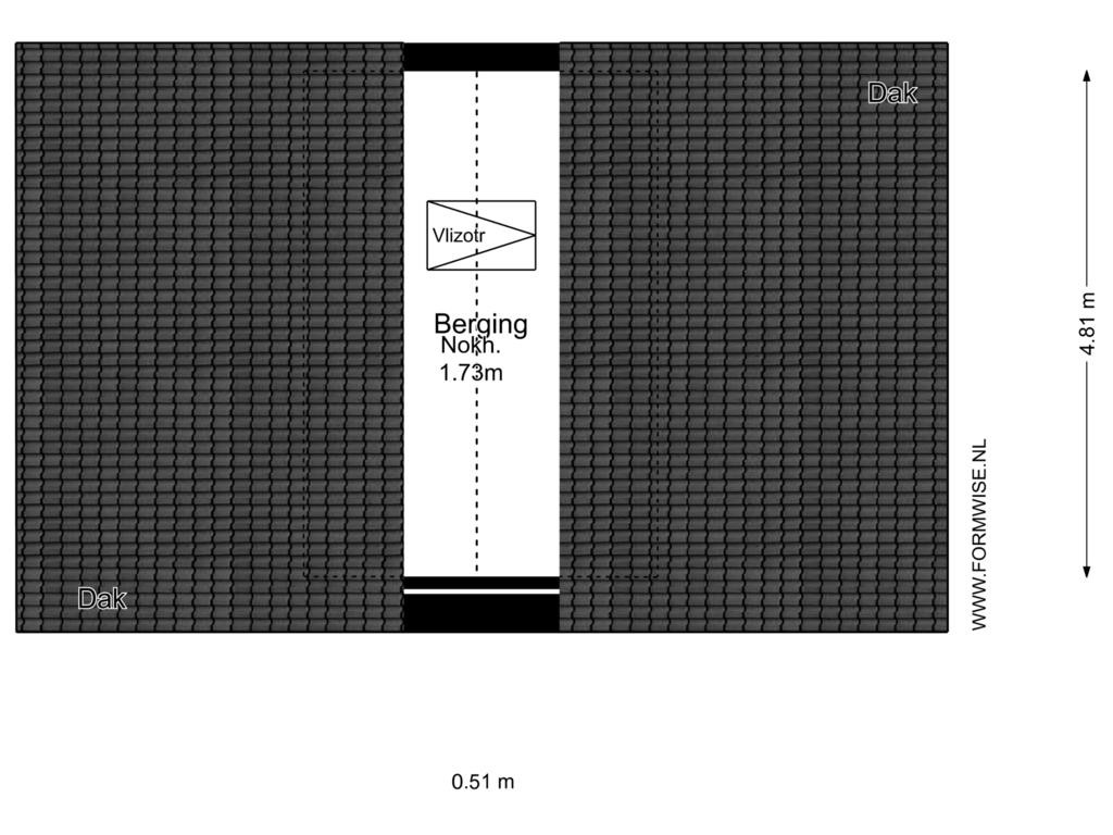 View floorplan of VLIERING of Dominee Bleekerhof 39