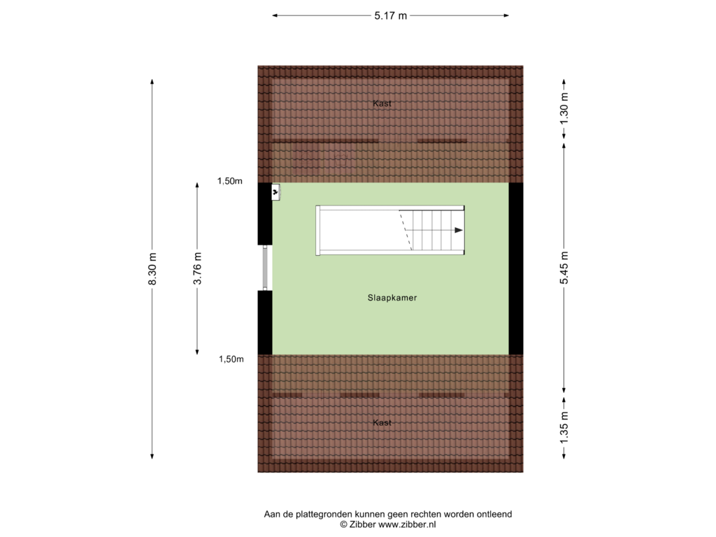 Bekijk plattegrond van Tweede verdieping van De Waag 1