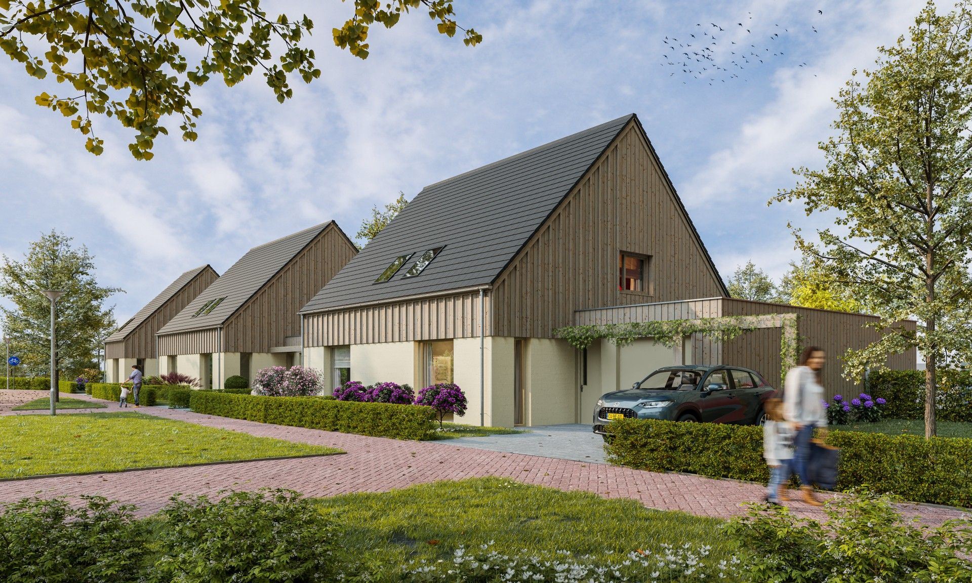 Twee-onder-één kap/vrijstaand gesschakeld (Bouwnr. 5)