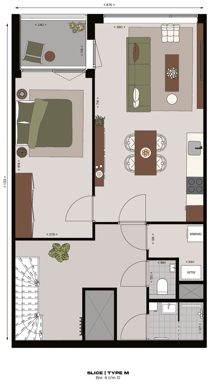 Foto 3 van Appartement type M (Bouwnr. 179)